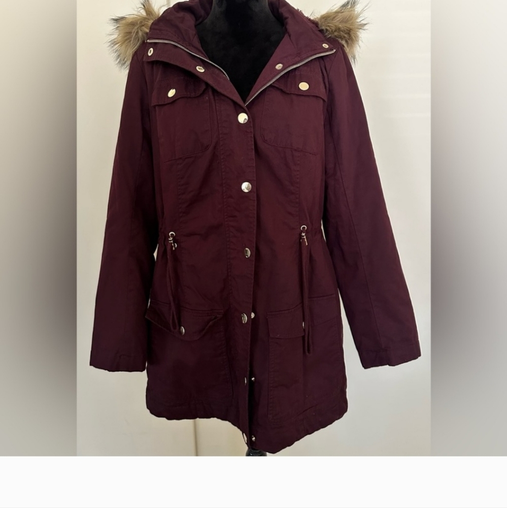 Womens Burgundy coat